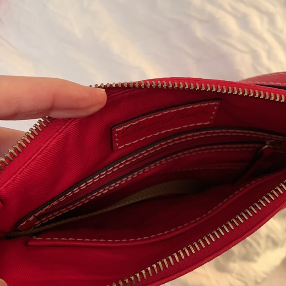 Dooney & Bourke red saffiano crossbody, EUC - Picture 4 of 9